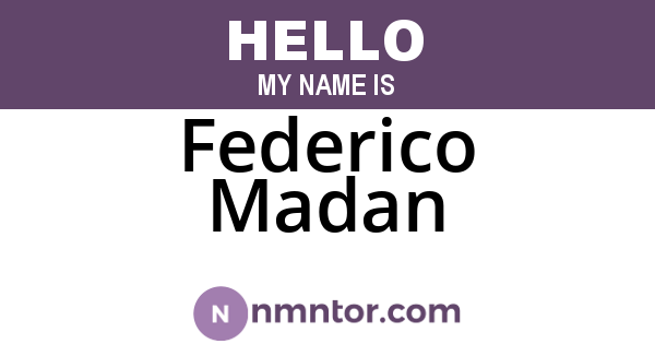 Federico Madan