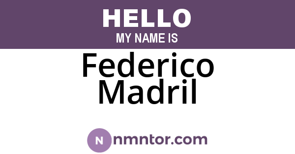Federico Madril