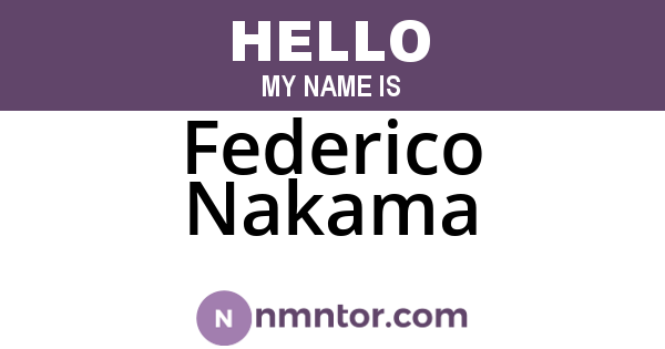 Federico Nakama
