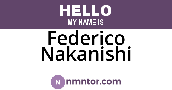 Federico Nakanishi