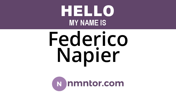 Federico Napier