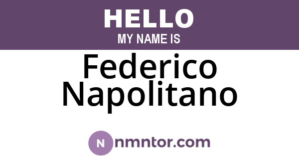 Federico Napolitano