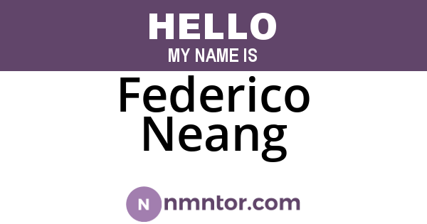 Federico Neang