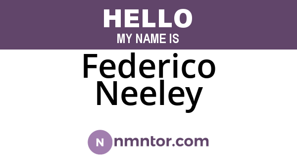 Federico Neeley