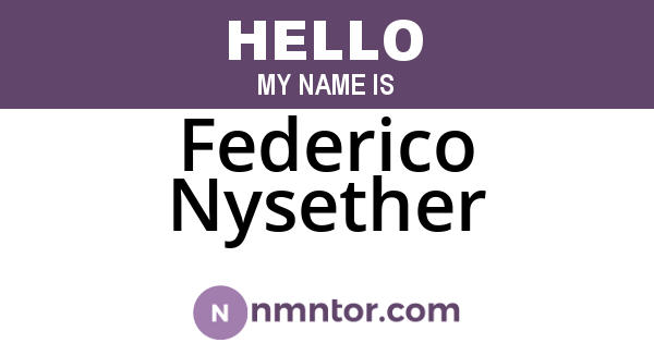 Federico Nysether