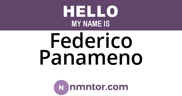 Federico Panameno