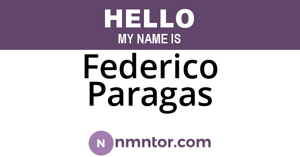 Federico Paragas