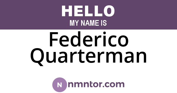 Federico Quarterman
