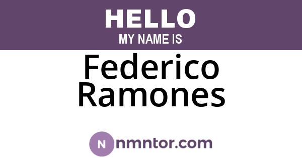 Federico Ramones