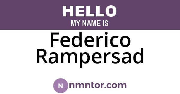 Federico Rampersad
