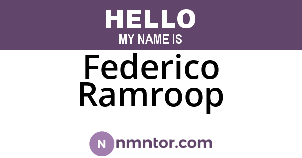 Federico Ramroop
