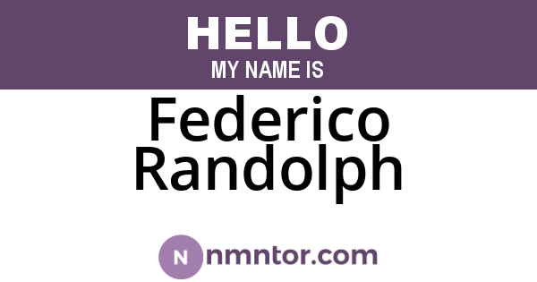 Federico Randolph