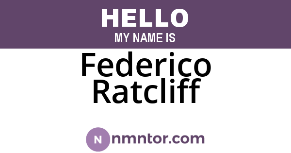 Federico Ratcliff