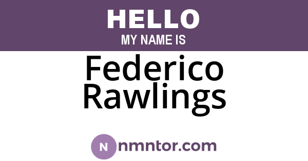 Federico Rawlings