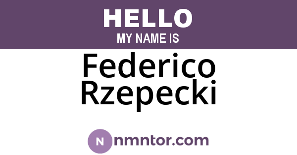 Federico Rzepecki