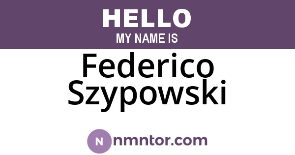 Federico Szypowski
