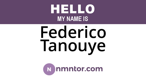 Federico Tanouye