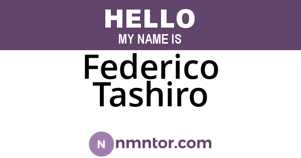 Federico Tashiro