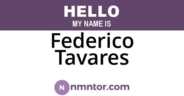 Federico Tavares
