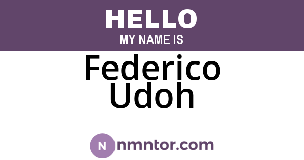 Federico Udoh