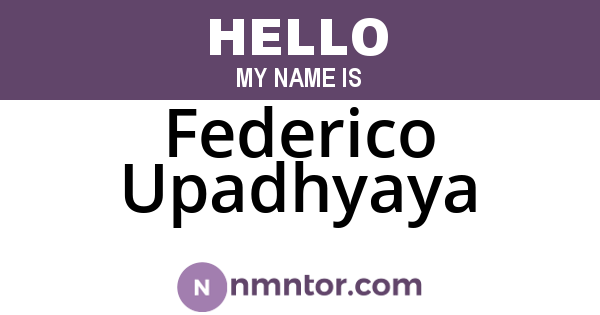 Federico Upadhyaya