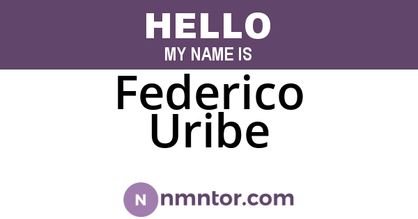 Federico Uribe