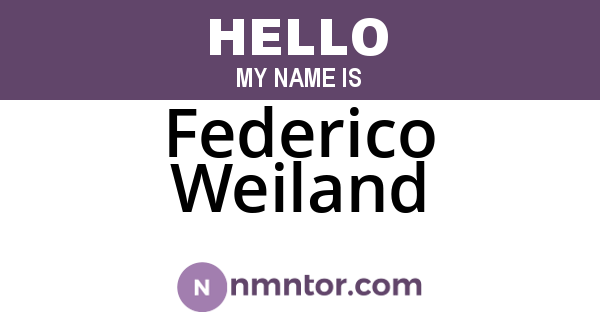 Federico Weiland