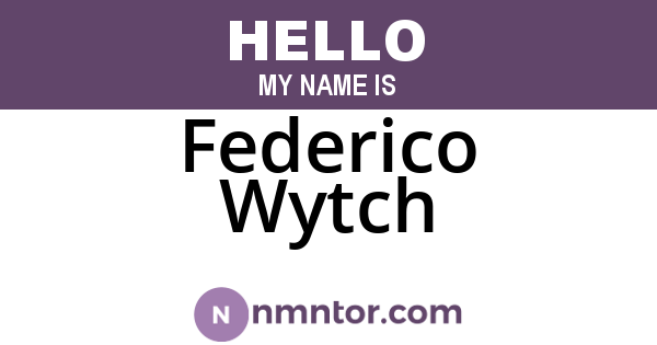 Federico Wytch