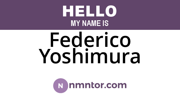 Federico Yoshimura