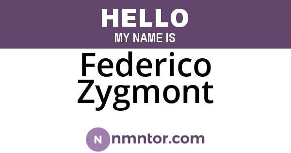 Federico Zygmont