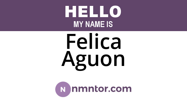 Felica Aguon