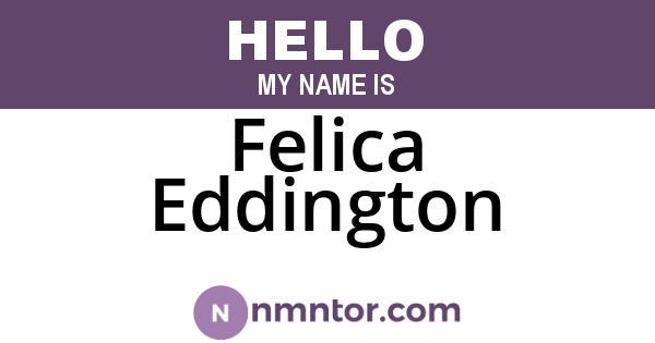 Felica Eddington