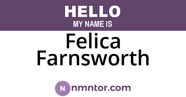 Felica Farnsworth