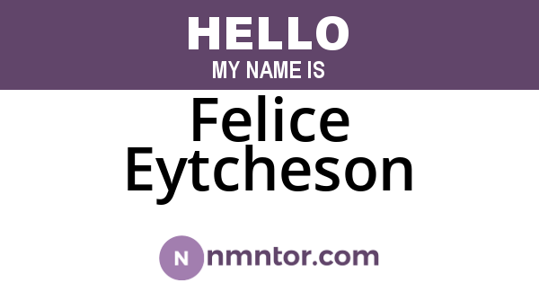 Felice Eytcheson