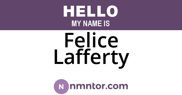 Felice Lafferty