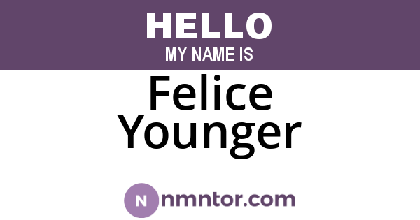 Felice Younger