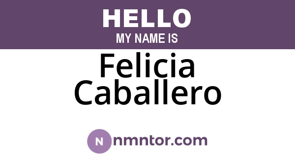 Felicia Caballero