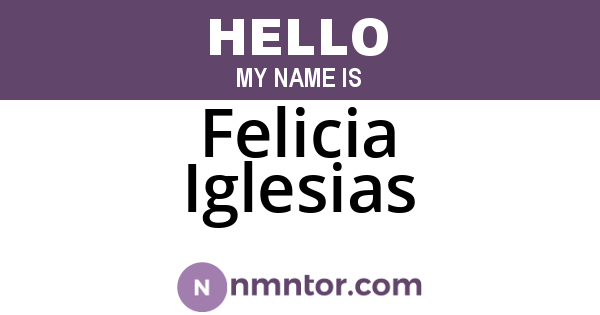 Felicia Iglesias