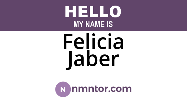 Felicia Jaber