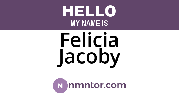 Felicia Jacoby