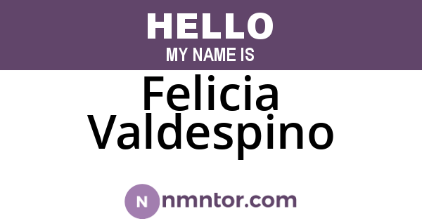 Felicia Valdespino