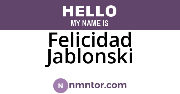 Felicidad Jablonski