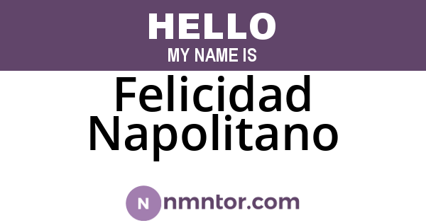 Felicidad Napolitano