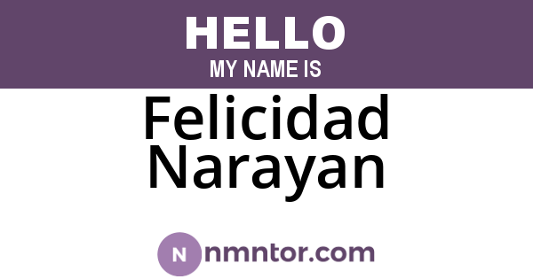Felicidad Narayan