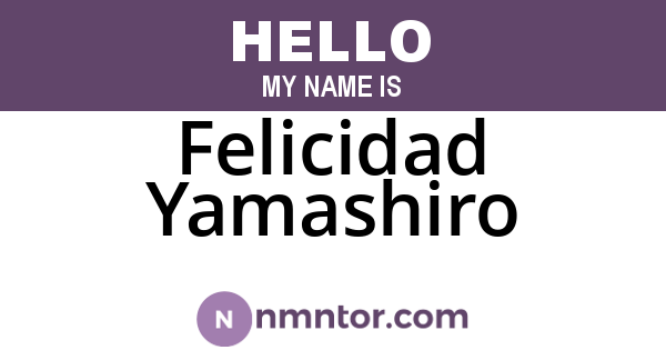 Felicidad Yamashiro