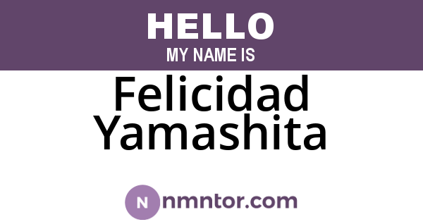 Felicidad Yamashita