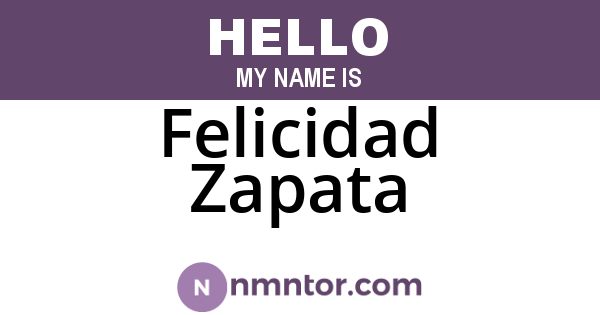 Felicidad Zapata