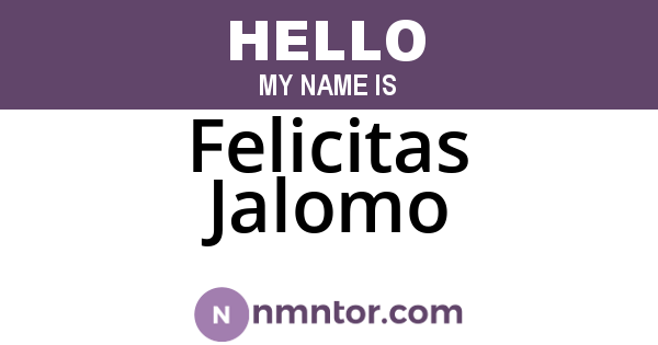 Felicitas Jalomo