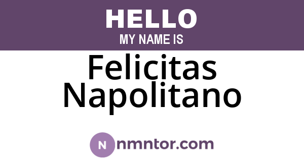 Felicitas Napolitano