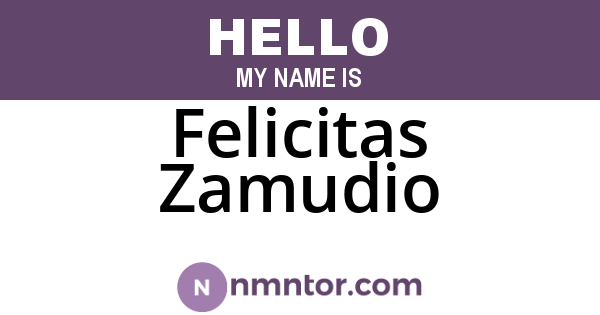 Felicitas Zamudio
